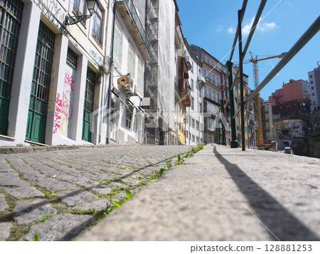 A road near Sao Bento Station, Porto, Portugal, May A road near Sao Bento Station, Porto, Portugal, May 128881253