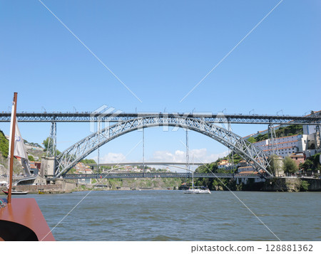Portugal, Porto, Douro River Cruise, Dom Luis I Bridge, May Portugal, Porto, Douro River Cruise, Dom Luis I Bridge, May 128881362