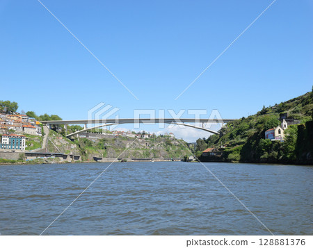 Portugal, Porto, Douro River Cruise, Infante Bridge, May 128881376