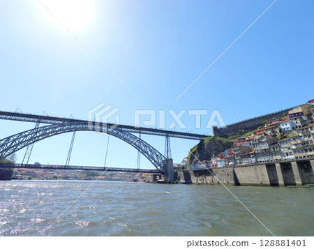 Portugal, Porto, Douro River Cruise, Dom Luis I Bridge, May Portugal, Porto, Douro River Cruise, Dom Luis I Bridge, May 128881401