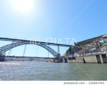 Portugal, Porto, Douro River Cruise, Dom Luis I Bridge, May Portugal, Porto, Douro River Cruise, Dom Luis I Bridge, May 128881402