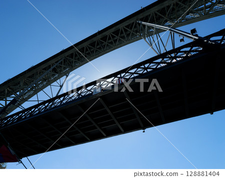 Portugal, Porto, Douro River Cruise, Dom Luis I Bridge, May Portugal, Porto, Douro River Cruise, Dom Luis I Bridge, May 128881404