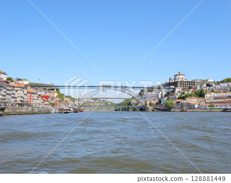 Portugal Porto Douro River Cruise Dom Luis I Bridge May 128881449