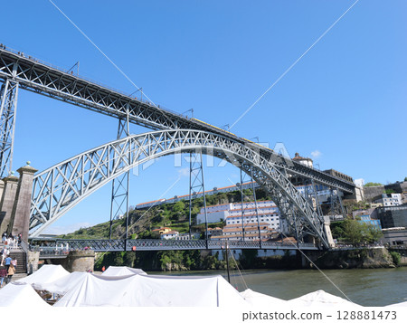 Portugal, Porto, Douro River Cruise, Dom Luis I Bridge, May Portugal, Porto, Douro River Cruise, Dom Luis I Bridge, May 128881473