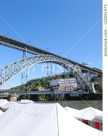 Portugal, Porto, Douro River Cruise, Dom Luis I Bridge, May Portugal, Porto, Douro River Cruise, Dom Luis I Bridge, May 128881474