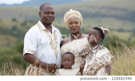 Family Day in South Africa: unity celebration, cultural heritage, family bonding, togetherness, love, community values, national tradition, shared memories, South African customs, familial connection 128882440