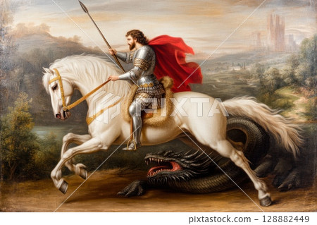 horse, iconic, knight 128882449