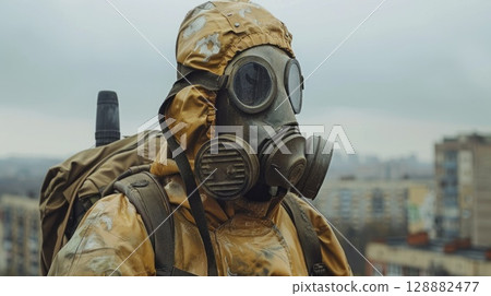 Nuclear memory: international Chernobyl disaster remembrance day, April 26th, devastating explosion, radiation aftermath, ghost town, silent ruins, global impact, historical tragedy contaminated zone Nuclear memory: international Chernobyl disaster remembrance day, April 26th, devastating explosion, radiation aftermath, ghost town, silent ruins, global impact, historical tragedy contaminated zone 128882477