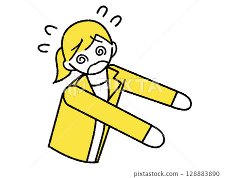 忙碌的女性辦公室職員 128883890