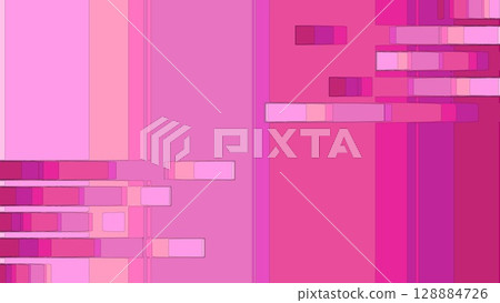 Pink Geometric Abstract Modern Digital Rectangle Block Design 128884726