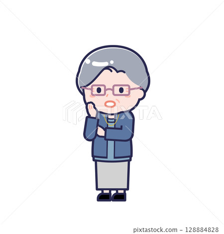 Senior in plain clothes / diagonal / female 20 Senior in plain clothes / diagonal / female 20 128884828