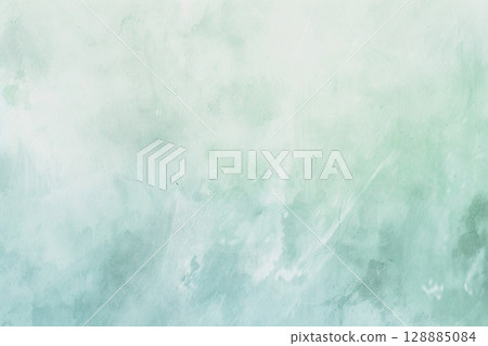 Pale green watercolor background 128885084