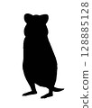 Quokka silhouette illustration 128885128