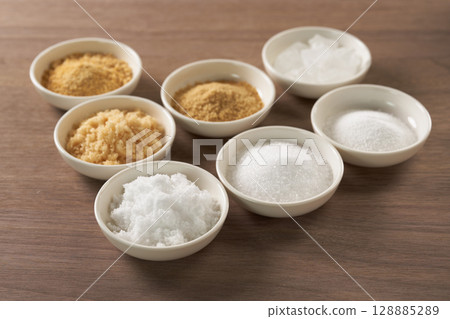 Various types of sugar images Various types of sugar images 128885289