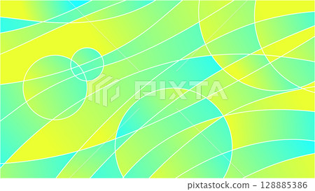 Bright green and yellow background material 128885386