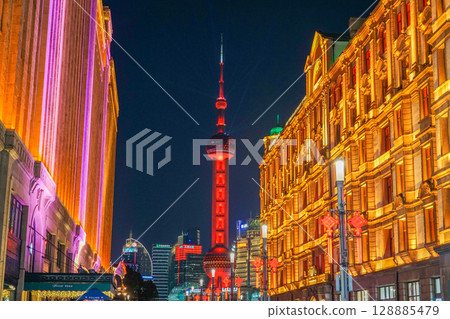 Night view of Shanghai Night view of Shanghai 128885479