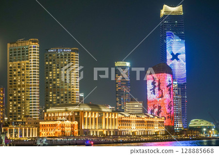 Shanghai Chinese New Year lights up Shanghai Chinese New Year lights up 128885668