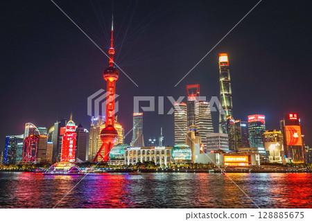 Shanghai Chinese New Year lights up Shanghai Chinese New Year lights up 128885675