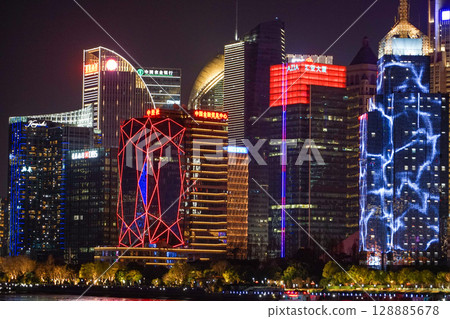 Shanghai Chinese New Year lights up 128885678