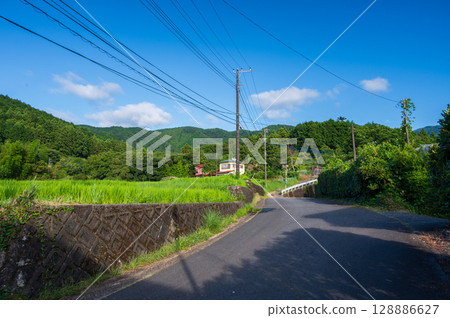 Idyllic rural scenery: Izu's original scenery 128886627
