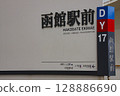 Hakodate City Tram Hakodate Station sign Hakodate City Tram Hakodate Station sign 128886690