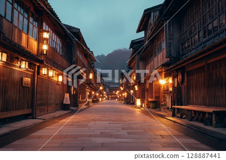 Japan landscape nostalgic 128887441