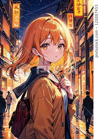 high school girl high school girl 128887453