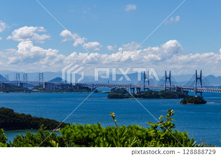 從鷲羽山眺望瀨戶內海 128888729