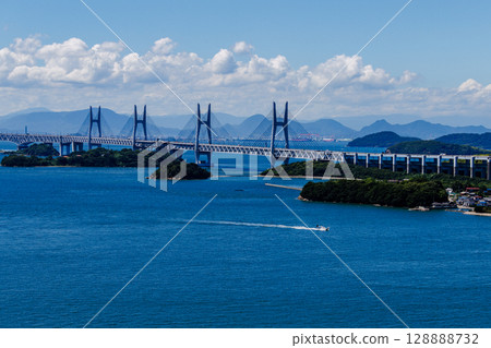 從鷲羽山眺望瀨戶內海 128888732