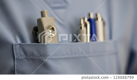 Professional beige flashlight with LED bulb...-插圖素材 [128888799] - PIXTA圖庫