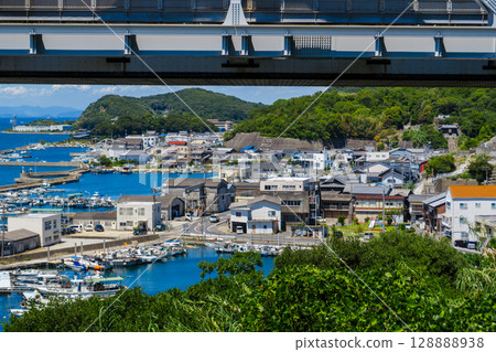 The view of the Seto Inland Sea from Mt. Washu 128888938
