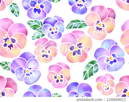 三色堇背景 C-5 三色堇背景 C-5 128889021