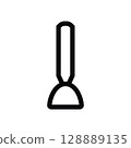 Sponge dabber icon, art supplies for painting 128889135