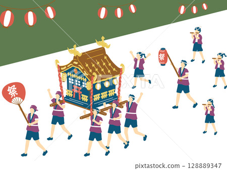 people enjoying the festival 128889347