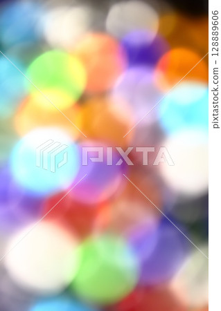 Sparkling, colorful circular bokeh [ball bokeh] 128889606