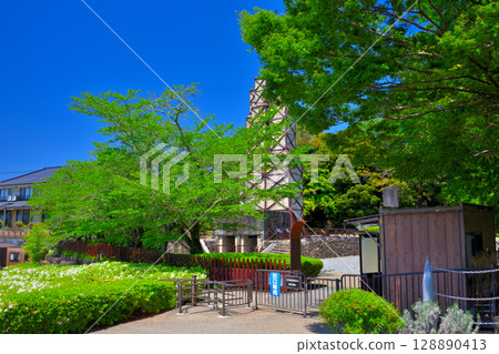 Chubu region, Nirayama Reverberatory Furnace, Meiji Industrial Revolution Heritage Site of Japan, image of gate and reverberatory furnace, Izunokuni City, Shizuoka Prefecture (1) 128890413