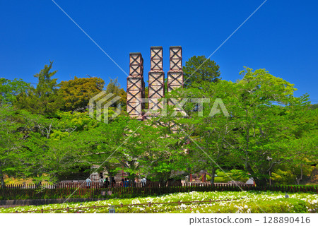 Chubu region, Nirayama Reverberatory Furnace, Meiji era industrial revolution heritage of Japan, image of the Reverberatory Furnace, Izunokuni City, Shizuoka Prefecture (1) 128890416