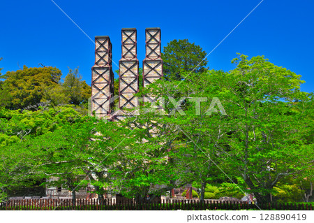 Chubu region, Nirayama Reverberatory Furnace, Meiji era industrial revolution heritage, image of the Reverberatory Furnace, Izunokuni City, Shizuoka Prefecture (4) Chubu region, Nirayama Reverberatory Furnace, Meiji era industrial revolution heritage, image of the Reverberatory Furnace, Izunokuni City, Shizuoka Prefecture (4) 128890419