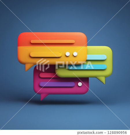 Floating chat support button 128890956
