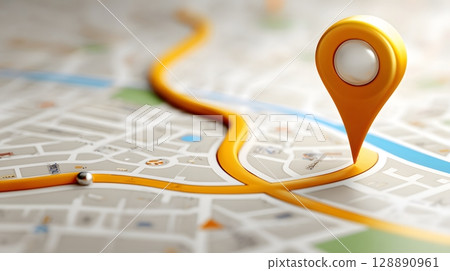 Map route path UI element 128890961