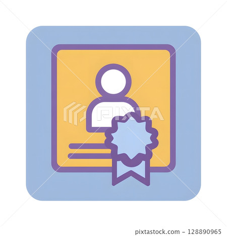 Profile badge with achievement icon 128890965