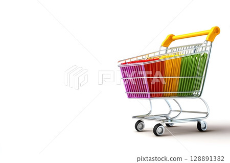 Shopping cart sidebar vector 128891382