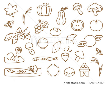秋天的味道的插圖集 128892465
