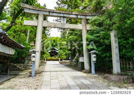 Torii at Okazaki Shrine in Sakyo Ward, Kyoto City 128892929