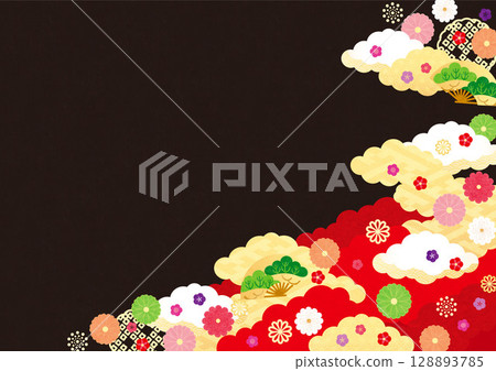 背景材料-新年圖像3-4 128893785