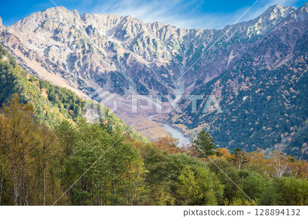Autumn scenery of Kamikochi in Nagano Prefecture 128894132