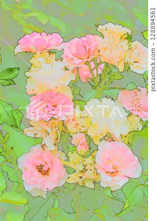 Photo illustration rose Photo illustration rose 128894561