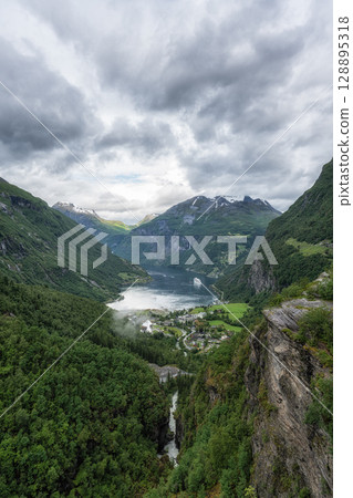 Geiranger fjord from Flydalsjuvet 128895318