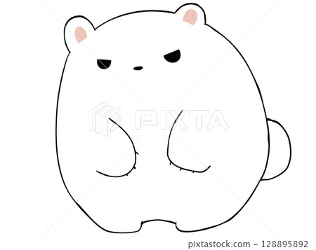 Polar bear standing 128895892