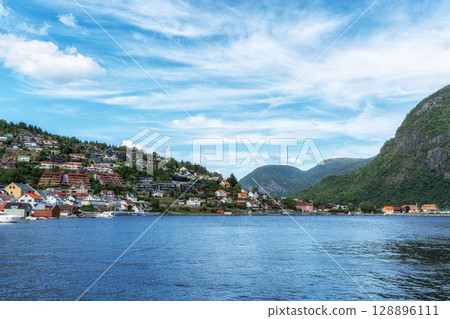 Sogndal village view Sogndal village view 128896111